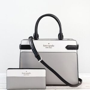 🩶Kate Spade Staci Colorblock Satchel And Matching Wallet Set🩶
